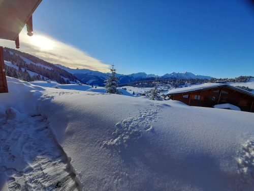 Vue de la terrasse du bas